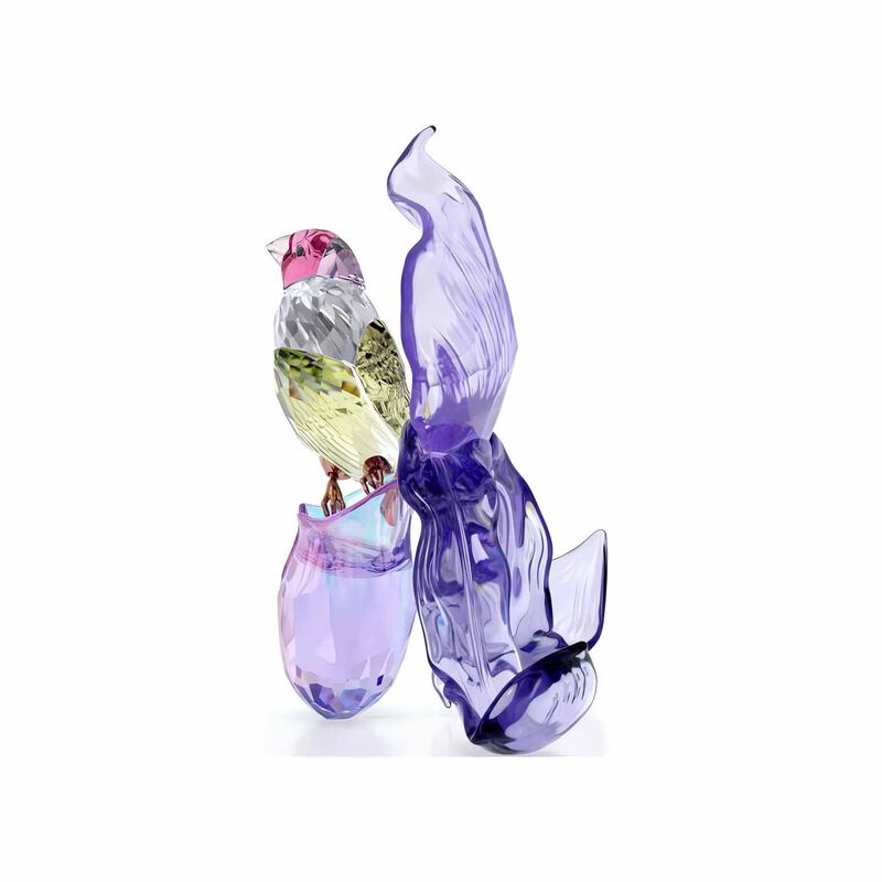 Swarovski Idyllia Gouldian Finch and Orchid image number 3