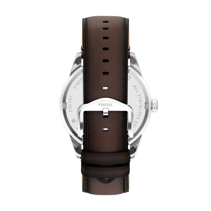 Fossil Pearson 42mm Multifunction Brown Leather Watch image number 1