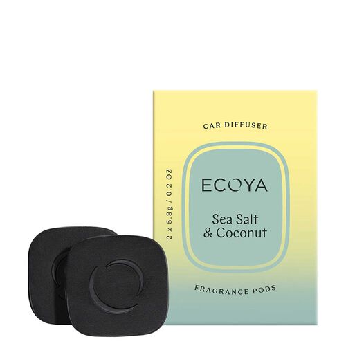 ECOYA Sea Salt & Coconut Car Diffuser Fragrance Pods