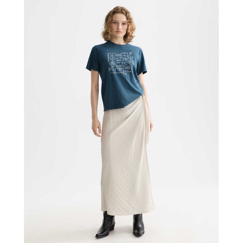 Scotch & Soda Indigo Graphic Regular Fit T-Shirt image number 3