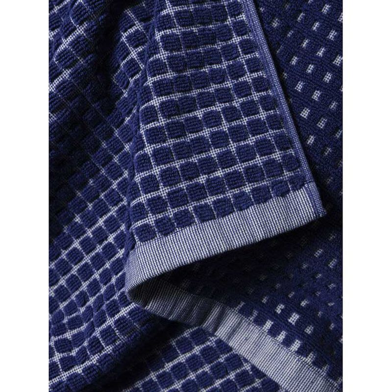 Citt&agrave; Nero Cotton Face Cloth Cobalt/Cream 35x35cm image number 1