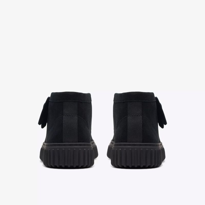 Clarks Mens Torhill Hi Black Suede image number 3