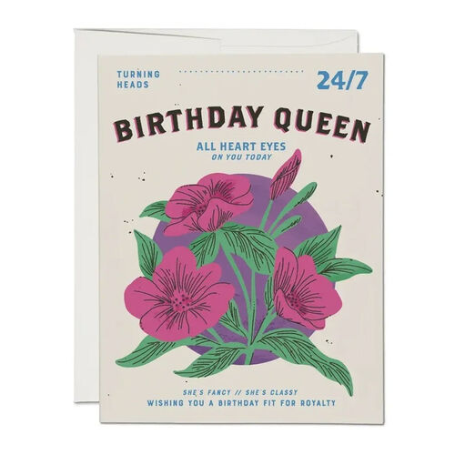 Birthday Queen Greeting Card