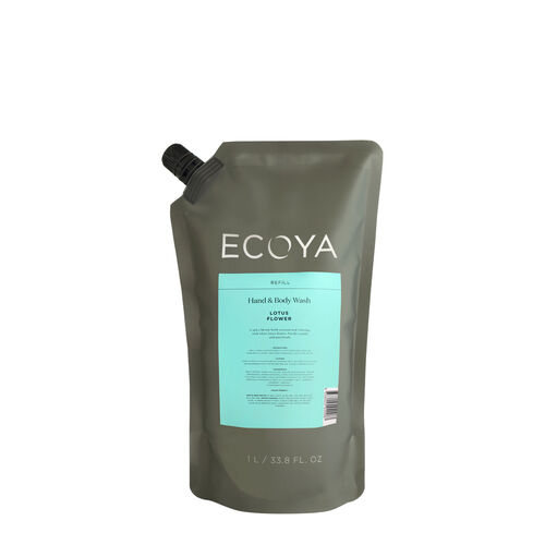 ECOYA Lotus Flower Hand & Body Wash Refill 1L