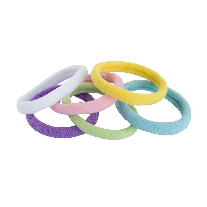 Mae Elastics Soft Ponytailers Assorted Pastels (15) image number 0