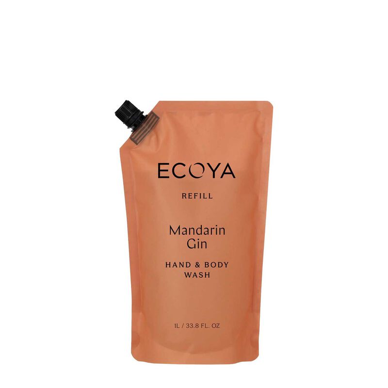 ECOYA Hand & Body Wash Refill Mandarin Gin 1L image number 0