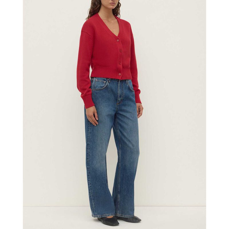 Assembly Label Meri Knit Cardigan Mulberry image number 3