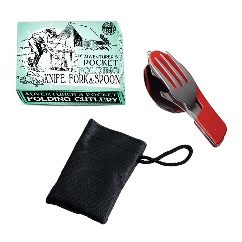 House Of Marbles Adventurer's Pocket Knife, Fork & Spoon Set image number 0