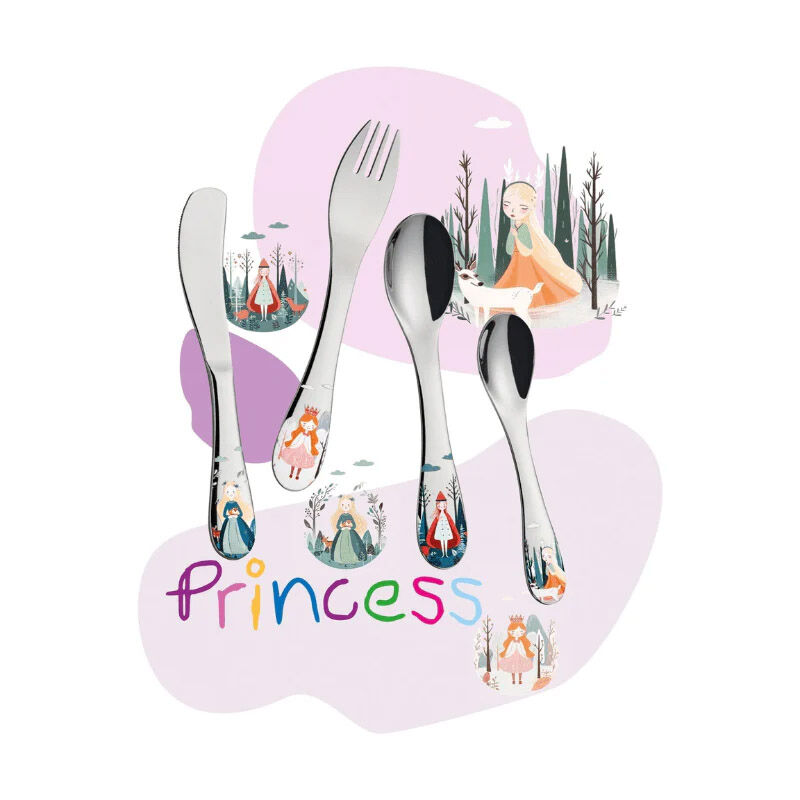 Cilio Childrens Cutlery Set 4pc Princess image number 2