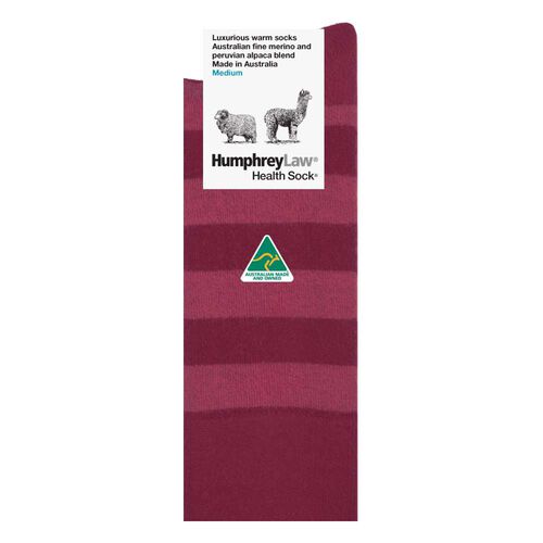 Humphrey Law Alpaca-Wool Stripe Sock - Med