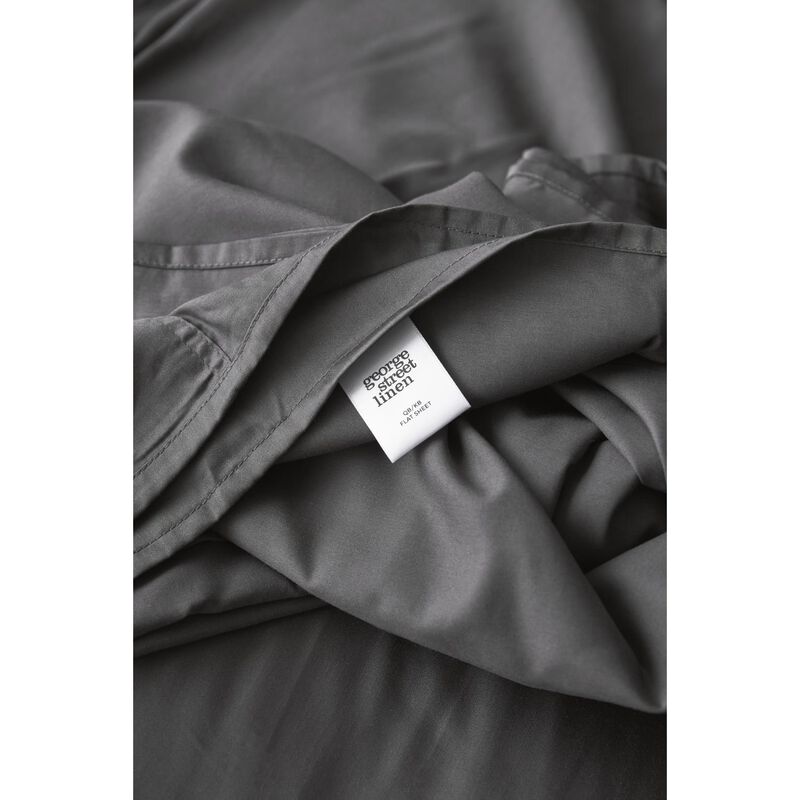 George Street Linen Bamboo Cotton Flat Sheet image number 1