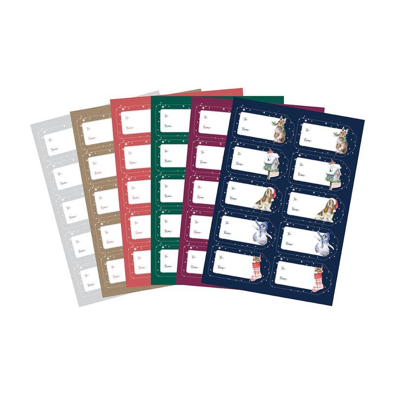 Wrendale Christmas Present Christmas Stickers image number 1