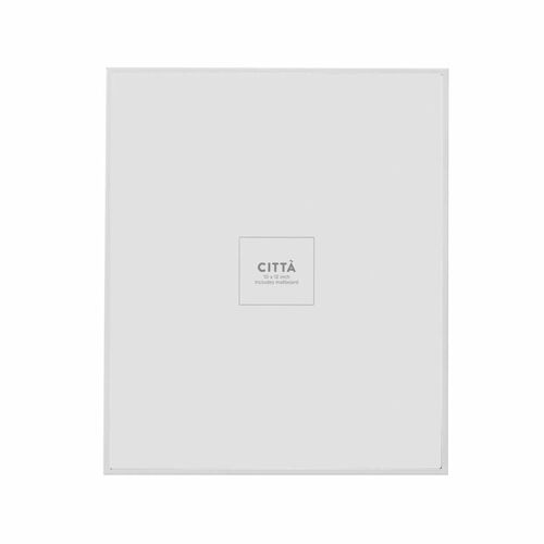 Città Metal Photo Frame White (Photo 5x7in) 25.5x3.5x30cm