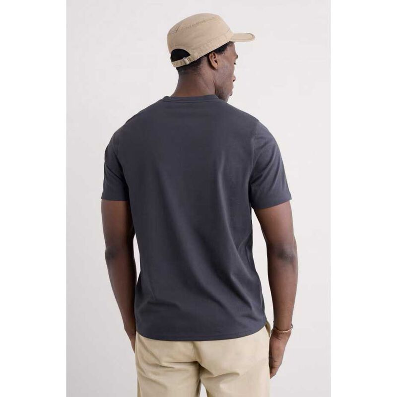 Seasalt Cornwall Mens Midwatch T-Shirt Land Shapes Inkwell image number 1
