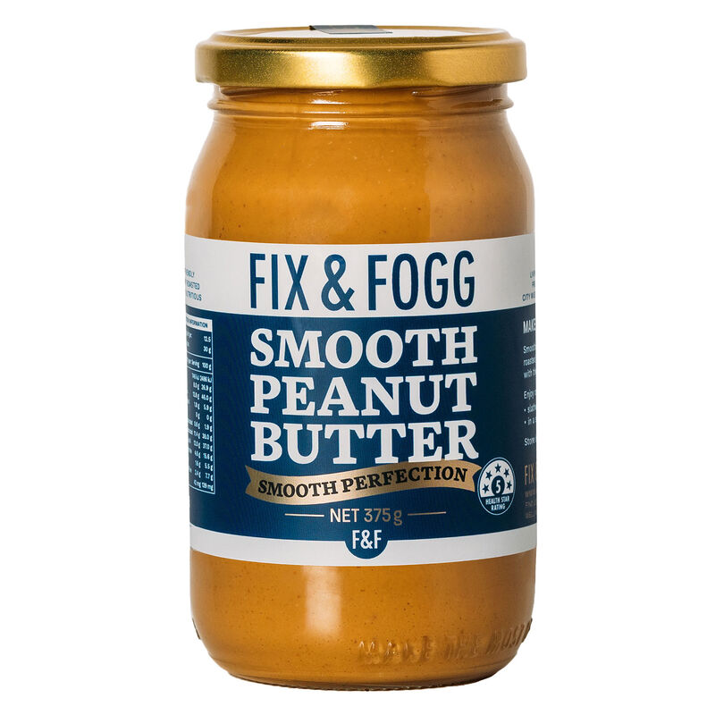 Fix & Fogg Smooth Peanut Butter 375g image number 0