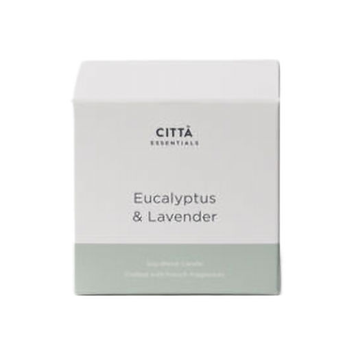Citt&agrave; Eucalyptus & Lavender Ceramic Candle White 200g