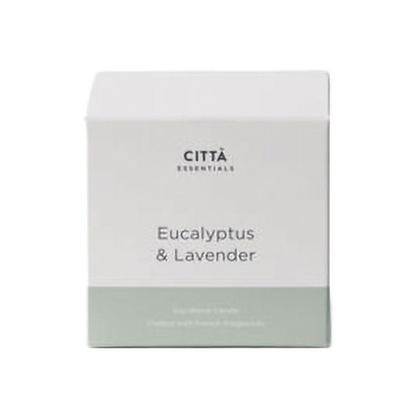 Citt&agrave; Eucalyptus & Lavender Ceramic Candle White 200g image number 0