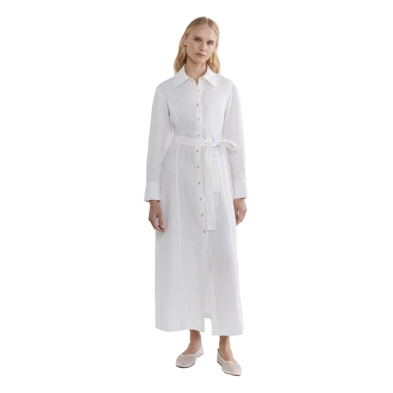 JAG Natasha LS Linen Shirt Dress image number 0