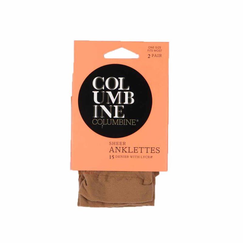 Columbine Sheer Nylon Anklets 2 Pack image number 1