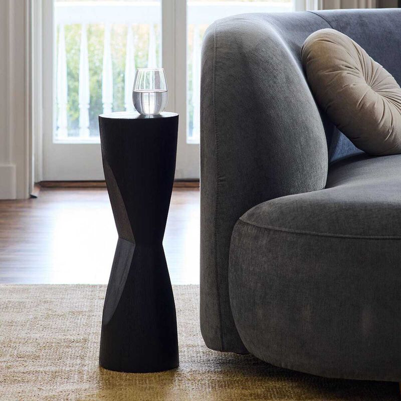 West Elm Gideon Drink Table Mango Black image number 3