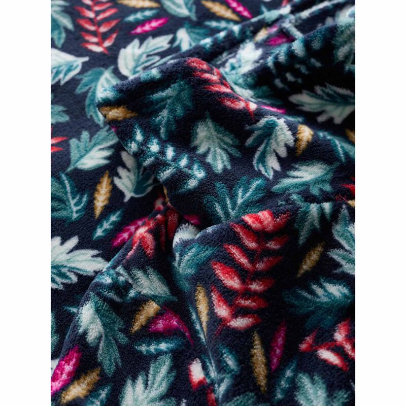 Seasalt Cornwall Snugsoft Top Sunlit Leaves Dark Jade image number 2