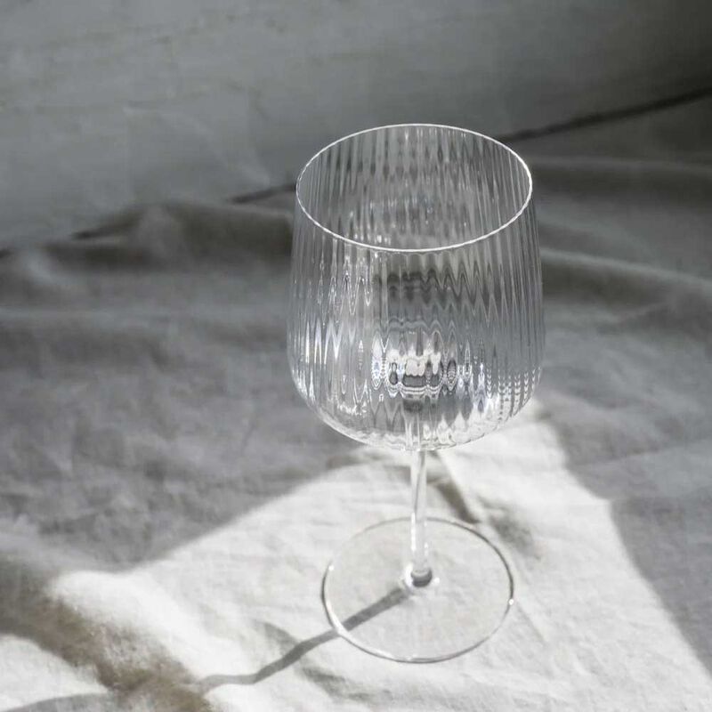 Home Lab Melted Crystal Gin Glass Set of 4 image number 2