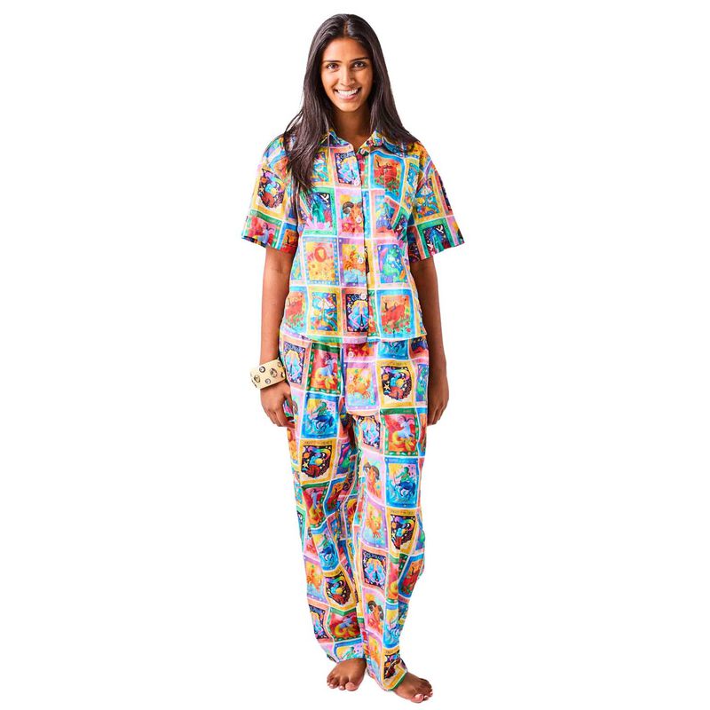 Kip&Co Zodiac Organic Cotton Short Sleeve Shirt & Pant PJ Set image number 0