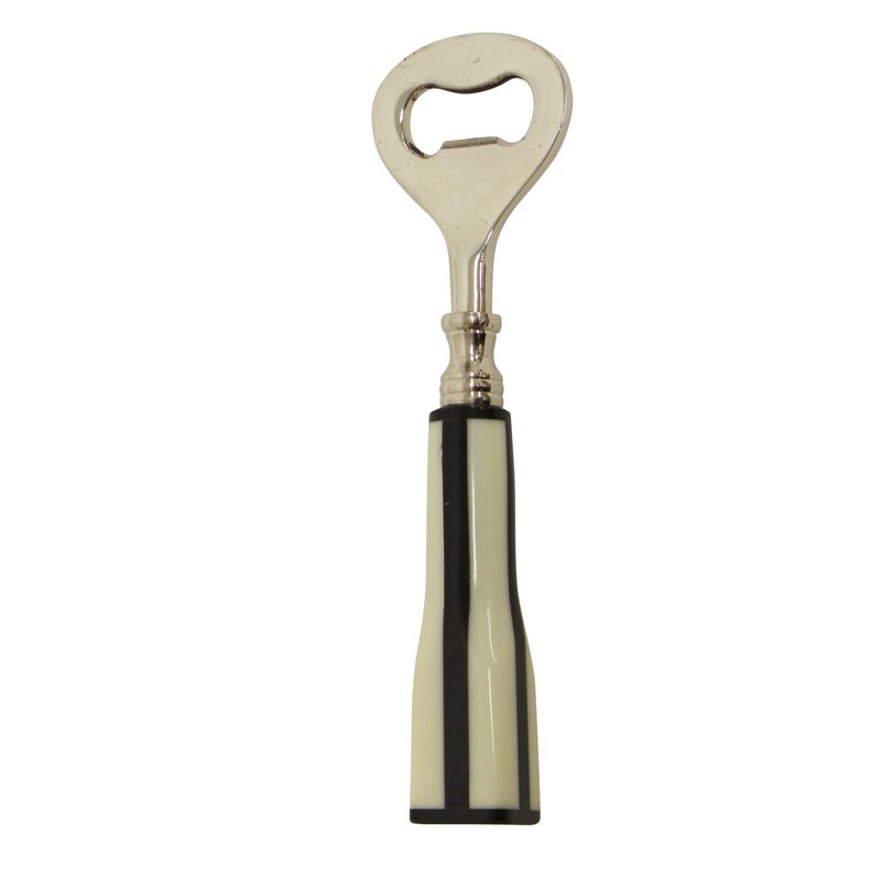 French Country Black and White Bottle Opener image number 0