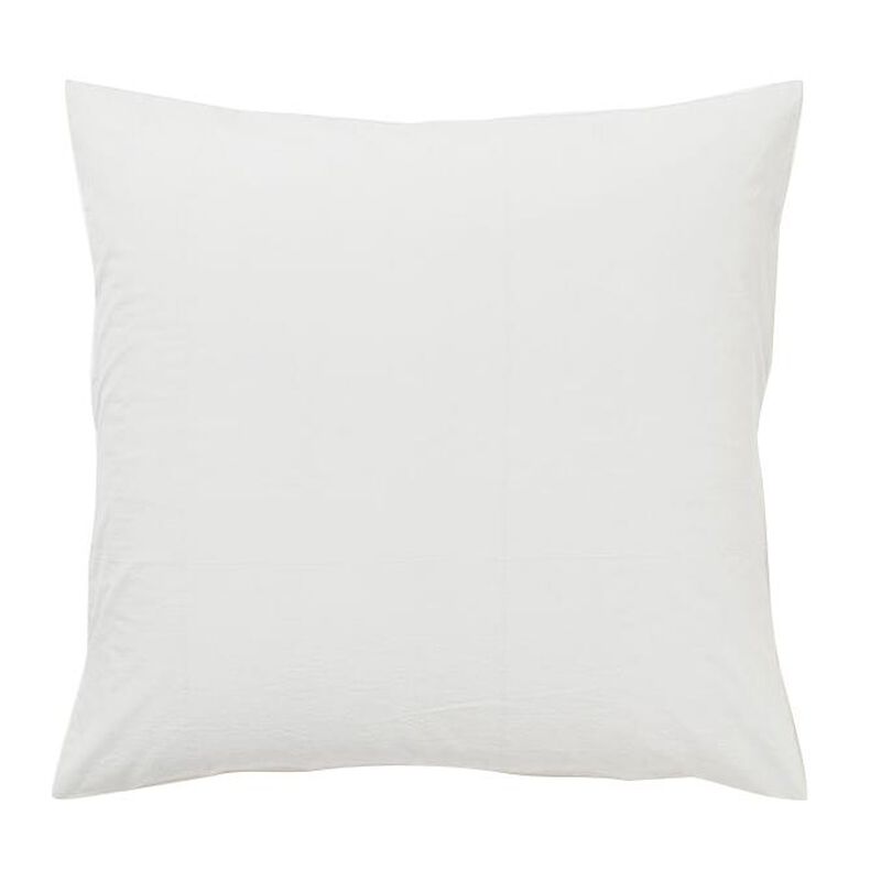 Città Washed Organic Cotton Euro Pillowcase White 65x65cm image number 0