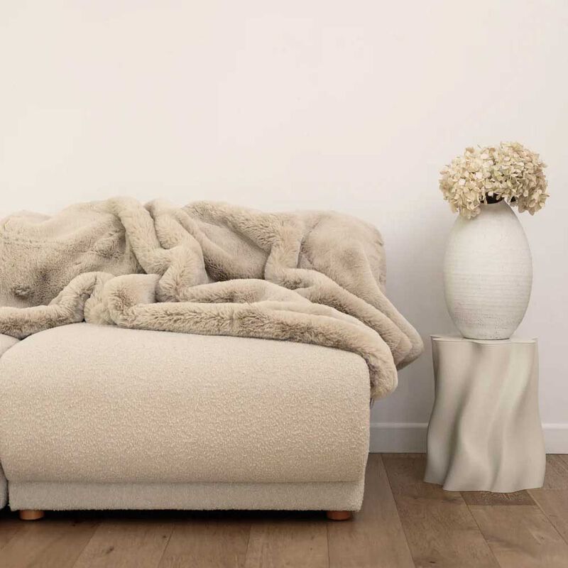 Home Lab Vegan Fur Throw Extra Large image number 7