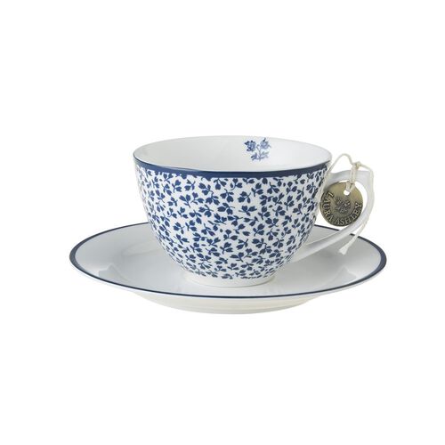 Laura Ashley Cappuccino Cup & Saucer Floris