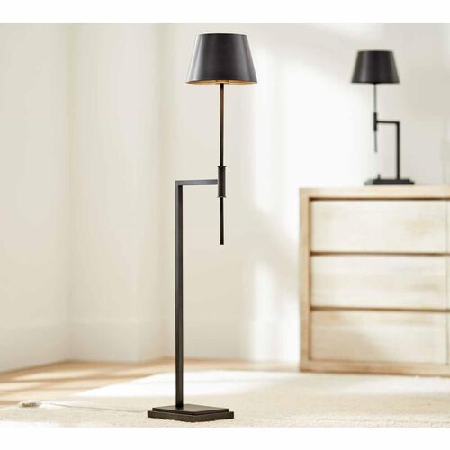 Pottery Barn Atticus Task Portable Floor Lamp Bronze Metal