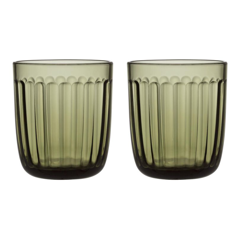 iittala  Raami Drinking Glass 26cl Conifer Green S/2 image number 0