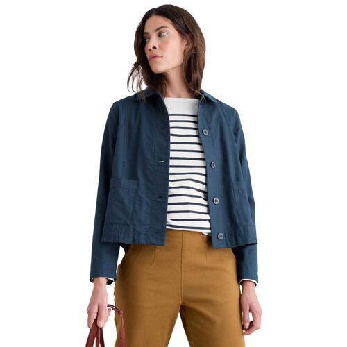 Seasalt Cornwall Carnon Downs Jacket Forest Garden Night