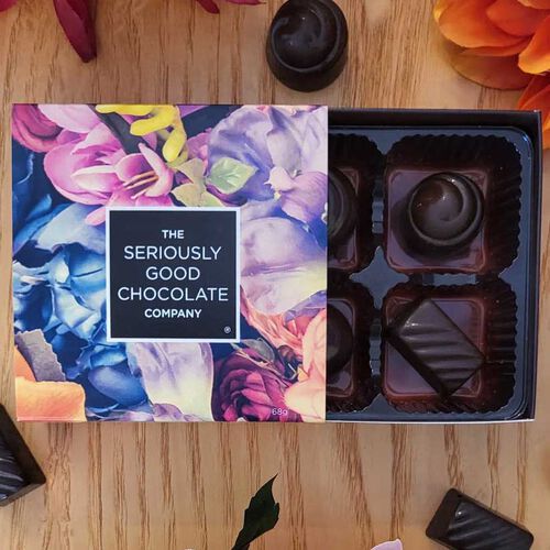 The Seriously Good Chocolate Co. Vintage Floral Box of 4 72g