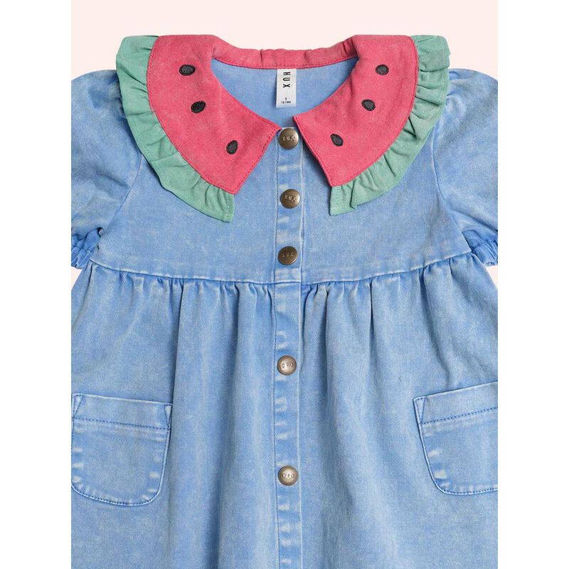 Huxbaby I Carried a Watermelon Denim Dress 3-5Y image number 2