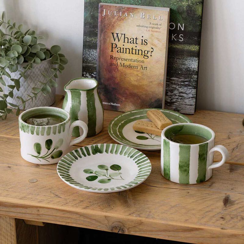 Selbrae House Large Ceramic Mug - Green Stripe image number 2