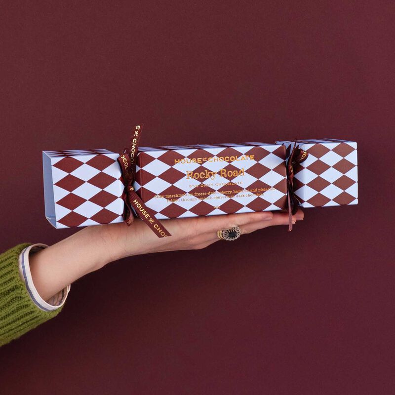 House of Chocolate Rocky Road Large Christmas Cracker 125g image number 1