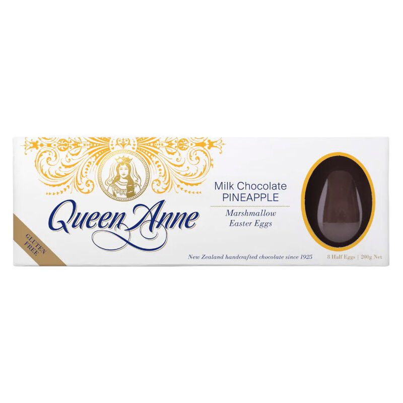 Queen Anne Milk Chocolate Pineapple Marshmallow Easter Eggs 200g image number 0
