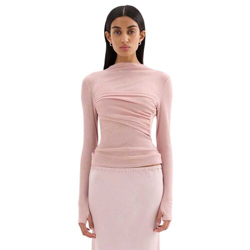 Nude Lucy Aster Ls Mesh Top