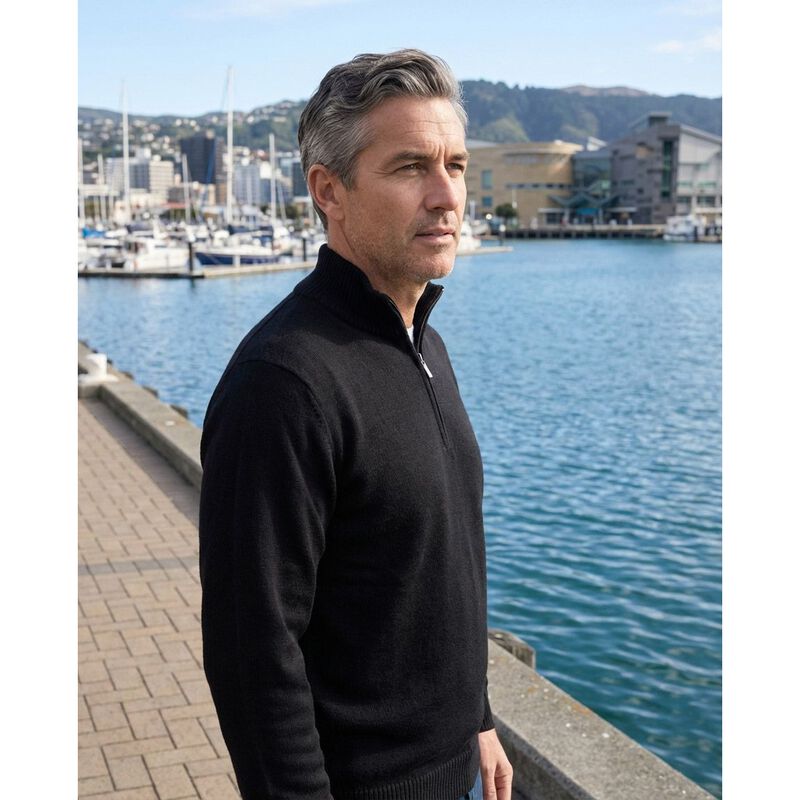 Acrux Awakari Merino 1/4 Zip Sweatshirt image number 1