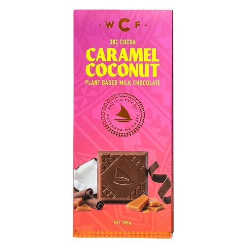 Wellington Chocolate Factory Caramel Coconut Plant Based Milk Choc 100g