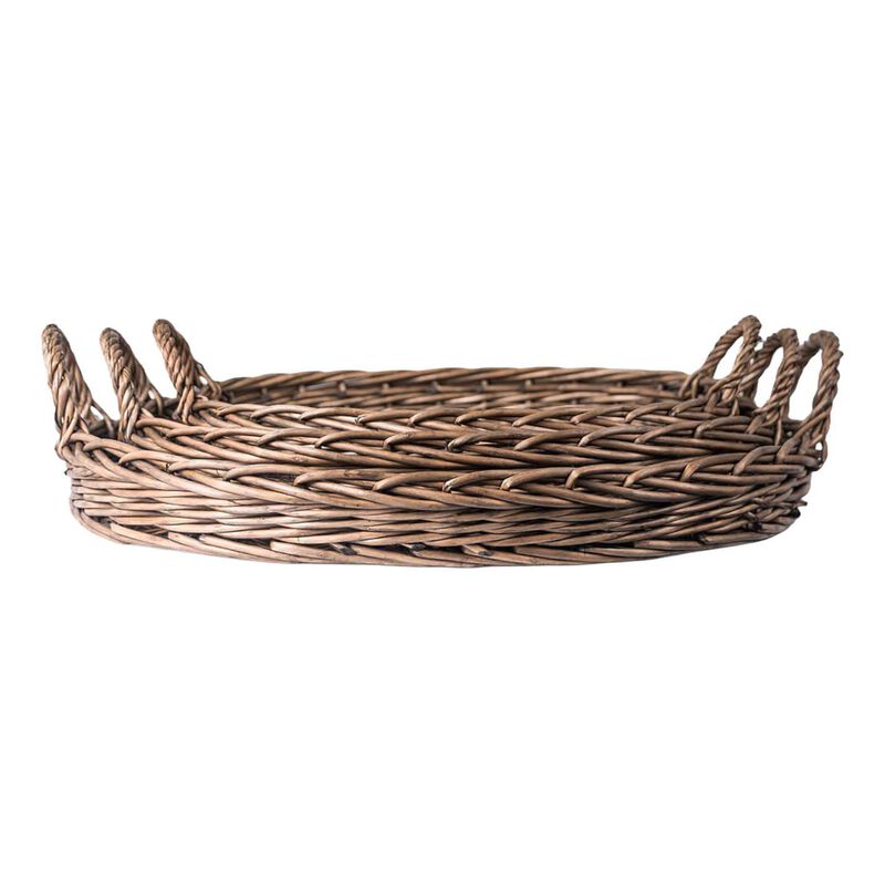 French Country Riviera Oval Wicker Tray Small image number 0