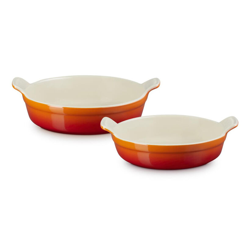 Le Creuset Heritage Round Dish Set - Volcanic image number 0