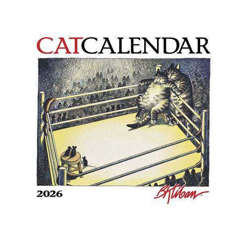 Pomegranate B Kliban Cat 2026 Mini Wall Calendar