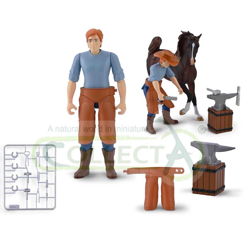 CollectA Blacksmith & Accessories with Horse image number 1