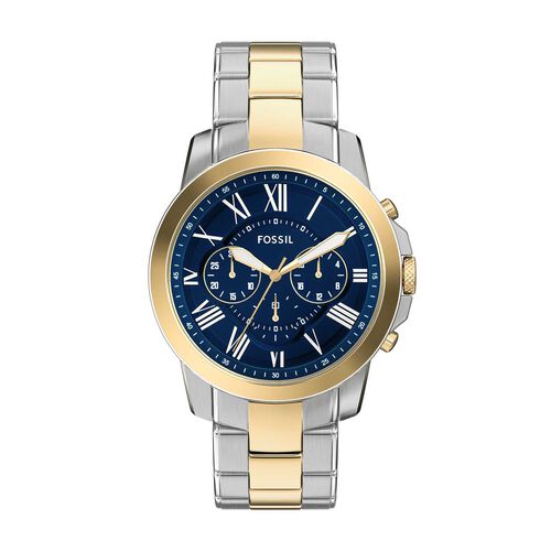 Fossil Grant Chronograph Two-Tone Stainless Steel Watch FS6132