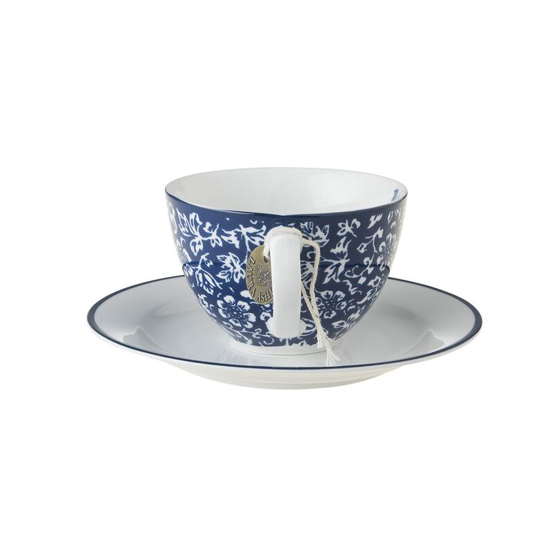 Laura Ashley Cappuccino Cup & Saucer Sweet Allysum image number 1