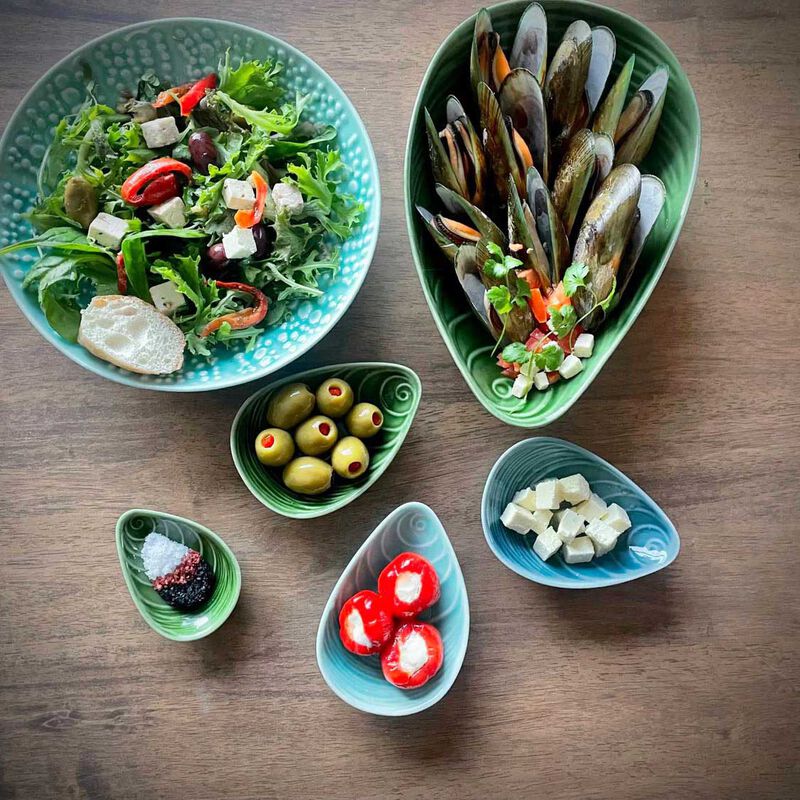 Jo Luping Mussel Green Porcelain Bowl 25cm image number 1