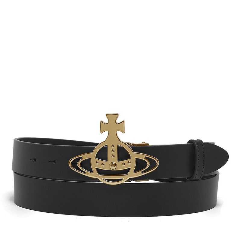 Vivienne Westwood Line Orb Buckle Belt/Brass image number 0